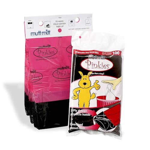 Pinkies™ 2 Ply Dog Waste Station Header Bags (Pink/Black)