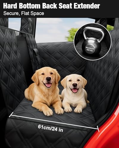 Dog Car Seat Cover for Back Seat Compatible with 2020 (Tesla Dog Car Seat - Hard Bottom)