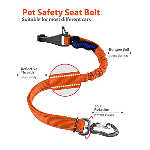 Orange Dog Seatbelt (Carrot Orange)