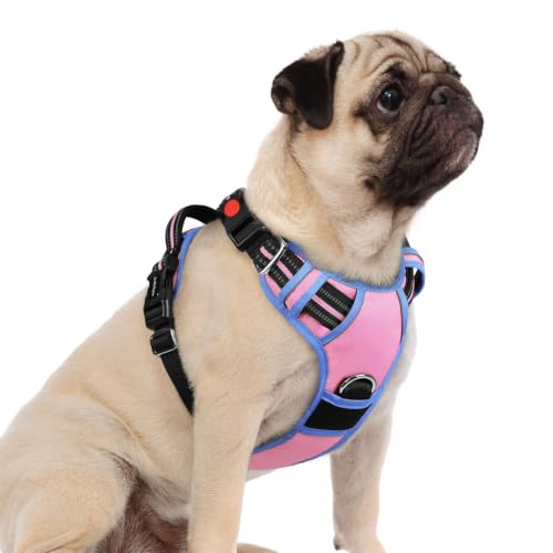 Dog Harness Small Sized (Light Pink & Blue / Small)