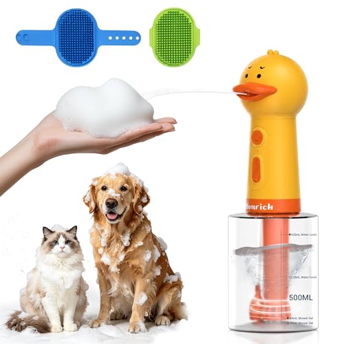 500ml Dog Shampoo Dispenser with Brush (500ml Duck)