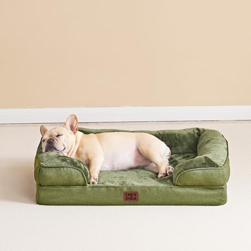 Orthopedic Small Dog Bed (Olive Green / 24.0"l X 18.0"w X 6.0"th)