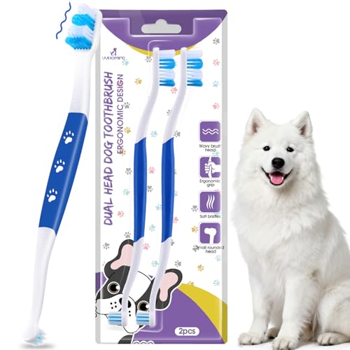 Dog Toothbrush (Blue / 1 Count (Pack of 2))
