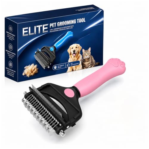 Deshedding Dog Brush (pink)