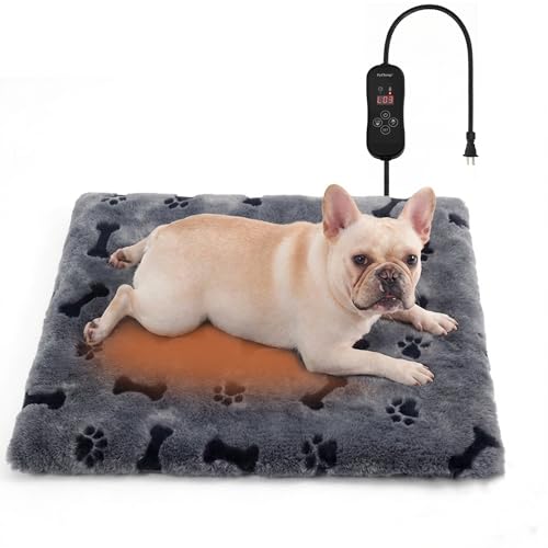 Pet Heating Pad for Cats Dogs (Gray / M: 20" x 16")