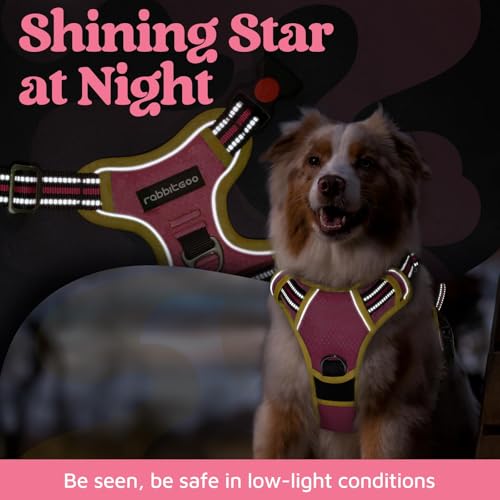 Dog Harness Small Sized (Pink & Yellow / Small)