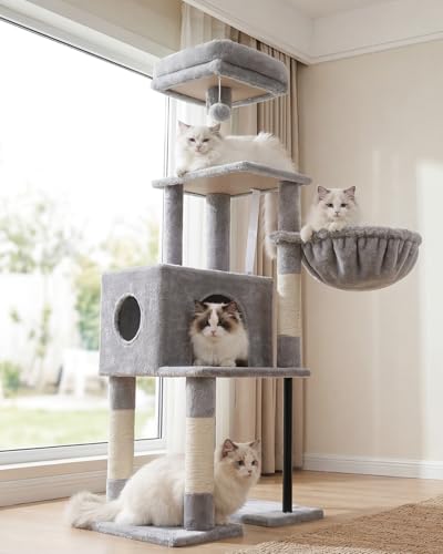Cat Tree with Toy (49 inch / Gray)