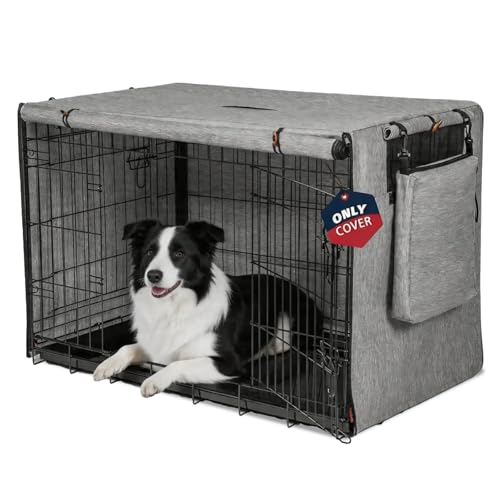 Dog Crate Cover 36 in (Gray / 36.0"L x 23.0"W x 25.0"H)