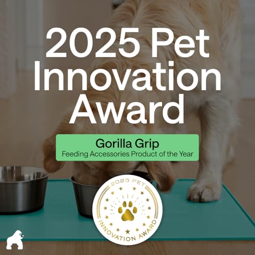 Dog Food Mat 100% Waterproof Silicone (Turquoise / 18.5"l X 11.5"w)