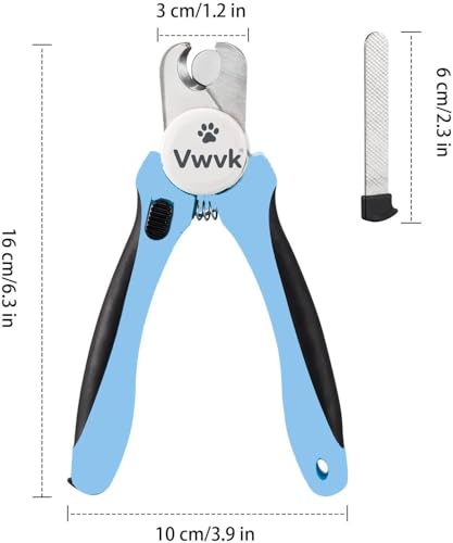Dog Nail Clippers with Light (Blue)