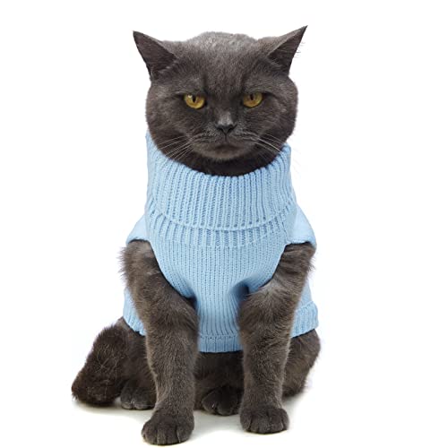 Cat Sweater Stretchy (Blue / X-Small)