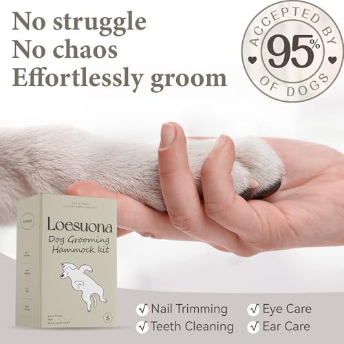 Dog Grooming Hammock (L ( Legs Distance : 8-16" / Max W：60lb ))