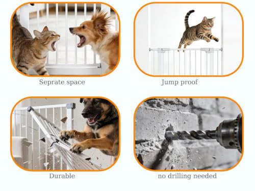 71" Extra Tall Cat Gate 29.5 (Black / 71 inches SET A)