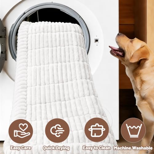 Dog Car Seat Waterproof Bed Cover Back Seat White 23.6”x51” (White / 23.6”x51”)