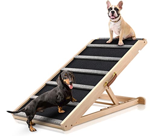 Dog Ramp for Bed (Brown / Large)