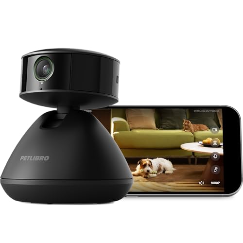 Dog Camera with Phone App (Black / Pet Cam)