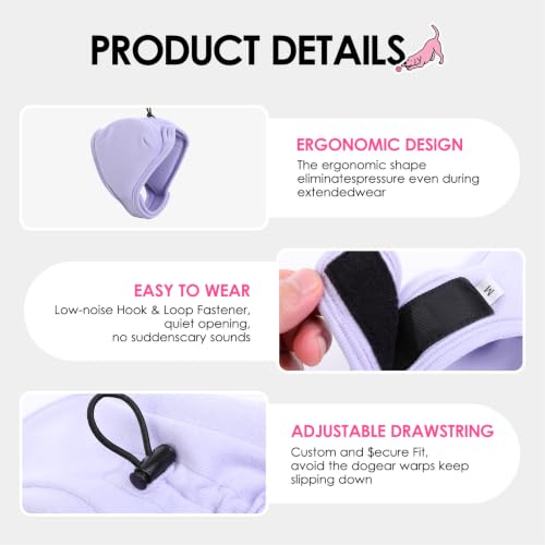Dog Ear Muffs Noise Protection (Light Purple / Medium)