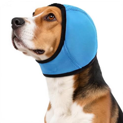 Dog Snood Ear Protectors (Blue / Large(Head Circle:18"-24",Weight:66-94 lb))