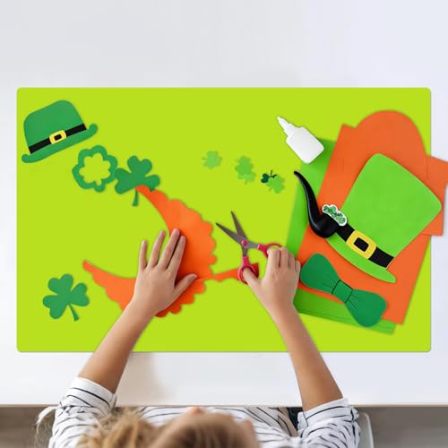 2 Pack Extra Large Silicone Mats for Crafts (02-green Blue / 23.6"L x 15.7"W)