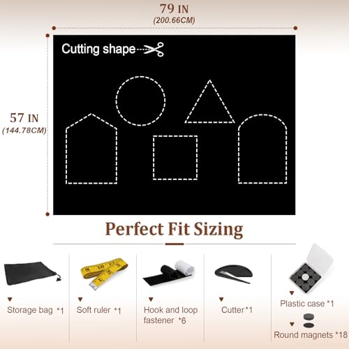 Blackout Curtains (57"W x 79"H)