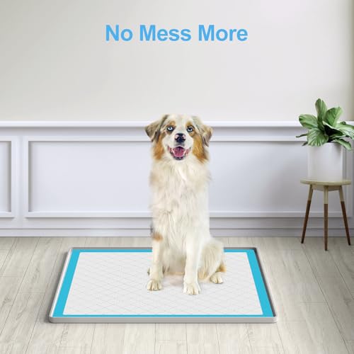 Pee Pad Holder for Dogs (24" x 24" / Light Grey)