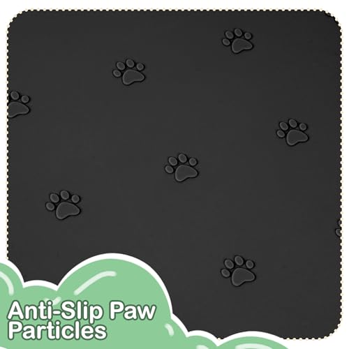 Waterproof Silicone Pet Feeding Mat (Black)