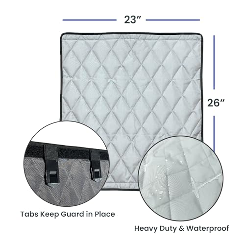 Heavy Duty Car Door Protector for Dogs (Black / Large)