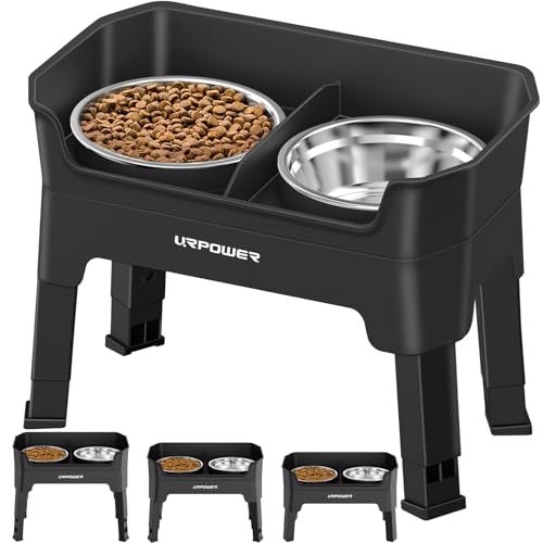 Elevated Dog Bowls (Black / Large)