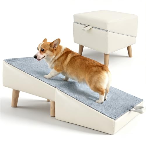 Dog Ramp for Couch Sofa&Low Bed (beige / 13.5" H)