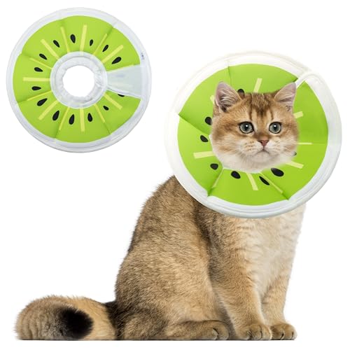 Soft Adjustable Cat Cone Collar (Kiwifruit / Medium)