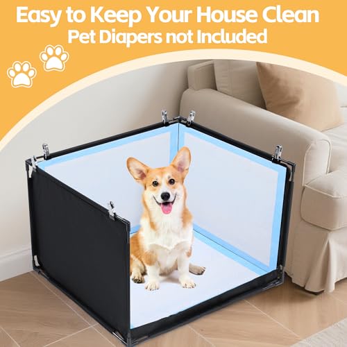 Dog Pee Pad Holder with High Walls (25.2"Lx21.3"Wx15.7"H)