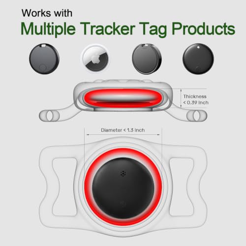 Dog Tracker with Apple Find My (Rose Red)