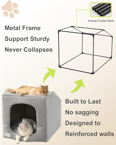 Indoor Dog House Small Sized Dog Tent with Dog Cave Bed 26x20ines (Large (26"L x 20"W x 20"Th))
