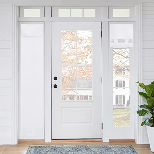 Sidelight Curtains for Front Door (Pure White / 12"W x 69"L (Pack of 1))