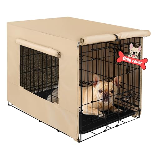 Dog Crate Cover (24.0"L x 18.0"W x 19.3"H / Beige)