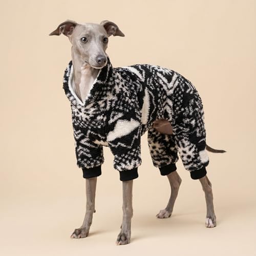 Fuzzy Snowflake Dog Flecce Pajamas (Small / Snowflake)