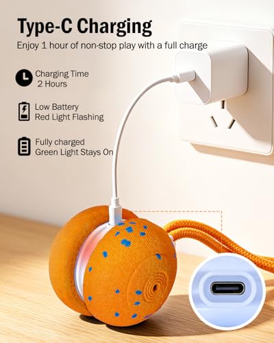 Interactive Dog Toy (Orange)