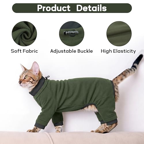 Sticky Hair Cat Clothes (X-Large / Green)