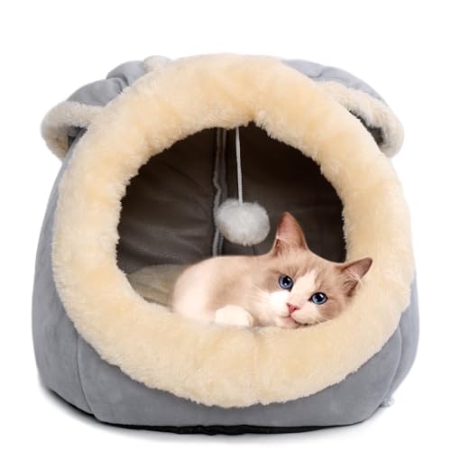 Cat Beds for Indoor Cats (Rabbite Gray / M)