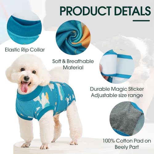 Dog Recovery Suit (Cloud Blue / X-Large)