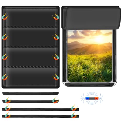 RV Door Window Shade Cover (Black / 1 Pack (25"L x 16"W))