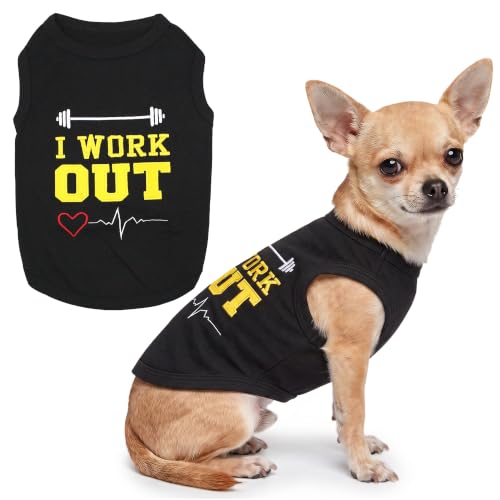 Dog Shirt 100% Cotton Shirts for Small Dogs (S(5-8lbs))