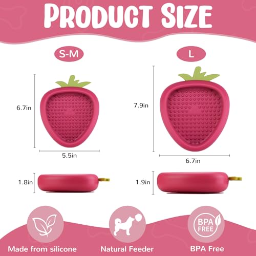 Freeze Dog Lick Bowl (L / B- Rose)