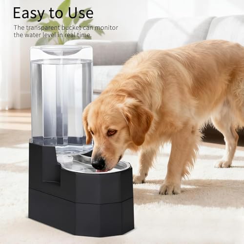 8L Raised Pet Water Dispenser (Black / 8L Raised)