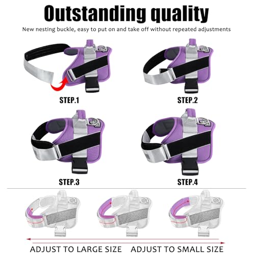 Dog Harness No (X-Small (Pack of 1) / Lavender)