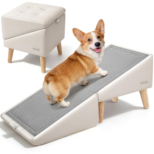 Dog Stairs for Small Dogs 16" H (Beige / 16" H)