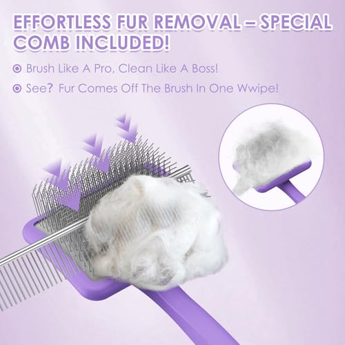 Large Dog 3 in 1 Grooming Kit (Purple)