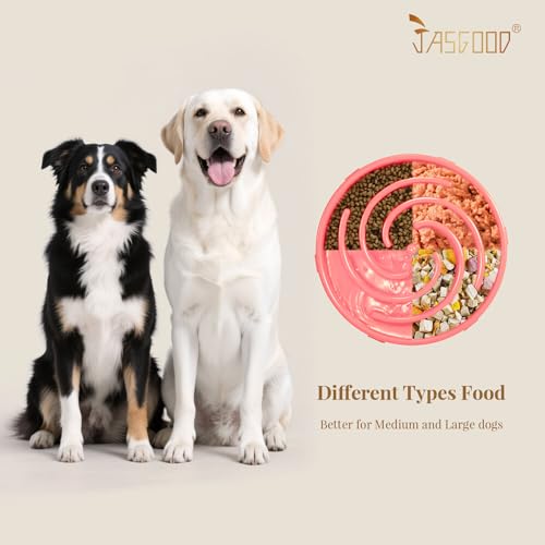 Slow Feeder Dogs Bowl for Large Medium Dogs (Large / D-Pink)