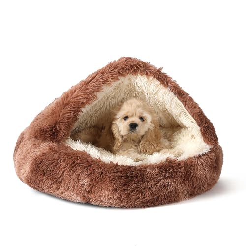 Hooded Donut Bed (Bandhnu Coffee / Small 19.6'')