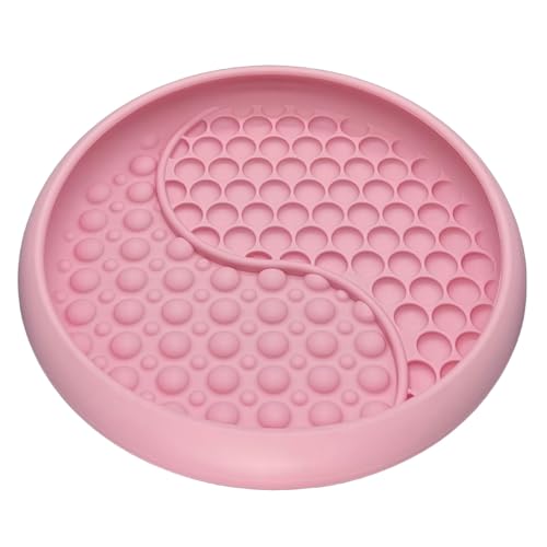 Lick Mat for Dogs (8.0" x 1.4" / Ripple Pink)